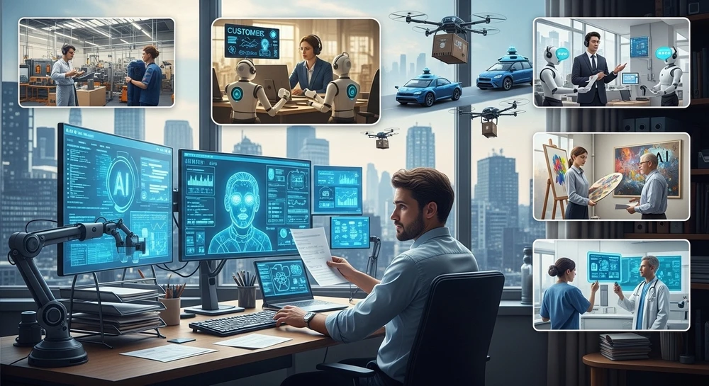 Nhiều ngành nghề, công việc bị ảnh hưởng bởi trí tuệ nhân tạo. Ảnh: AI