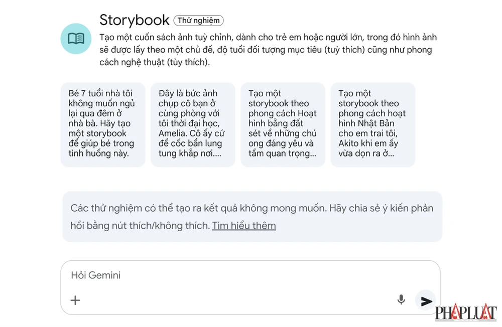 Tạo cuốn sách tùy chỉnh cho trẻ em bằng AI. Ảnh: MINH HOÀNG