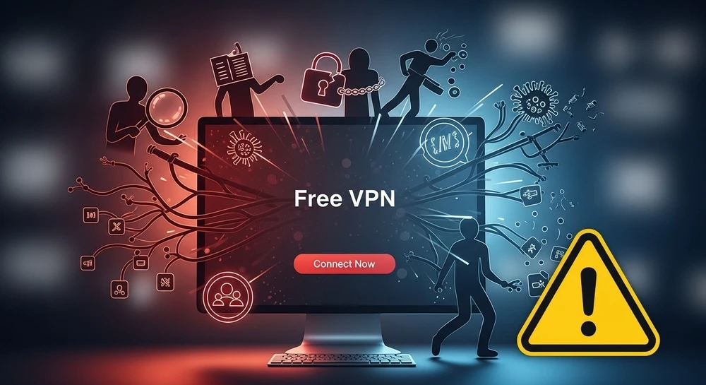 Ứng dụng VPN miễn phí tiềm ẩn nhiều rủi ro đối với người dùng iPhone và Android. Ảnh minh họa