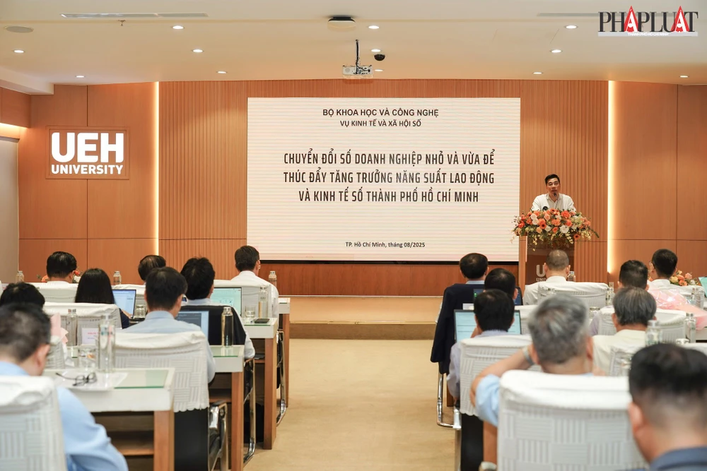 Hội thảo Kinh tế số - Động lực tăng trưởng mới cho TP.HCM. Ảnh: TIỂU MINH