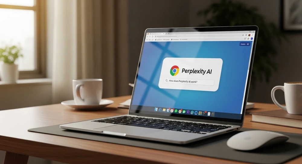 Perplexity muốn thâu tóm trình duyệt Chrome. Ảnh: AI