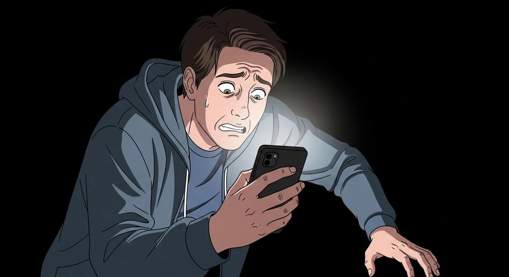 Xóa tin nhắn này trên điện thoại ngay lập tức nếu bạn thấy xuất hiện tiền miền '.XIN'. Ảnh: AI