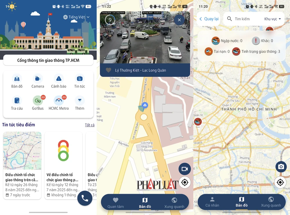 Né các khu vực bị ngập nước do ảnh hưởng của bão số 5. Ảnh: TIỂU MINH