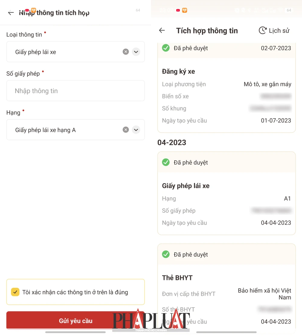 3 loại giấy tờ người dùng nên tích hợp sớm vào ứng dụng VNeID. Ảnh: MINH HOÀNG