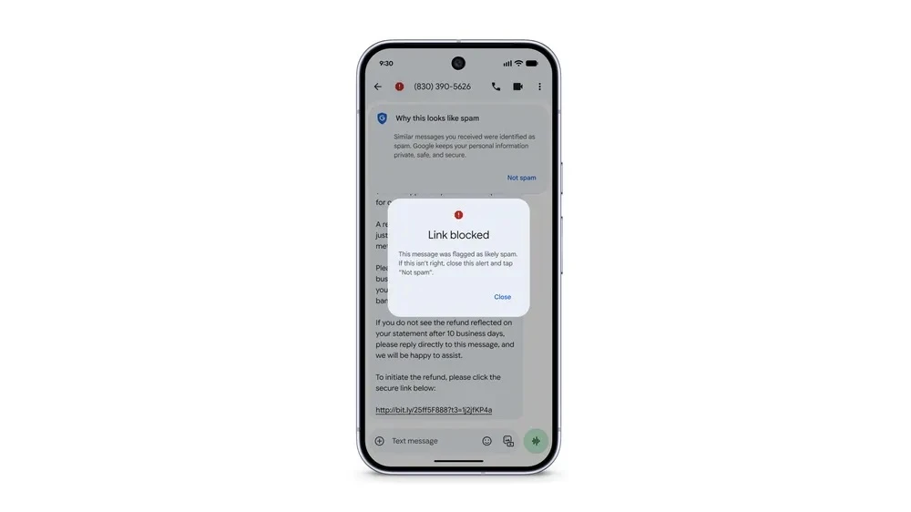 Người dùng nên xóa tất cả các tin nhắn được gửi từ người lạ mà có kèm liên kết. Ảnh: Google