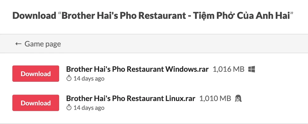 Tải và trải nghiệm game Tiệm Phở của Anh Hai. Ảnh: TIỂU MINH