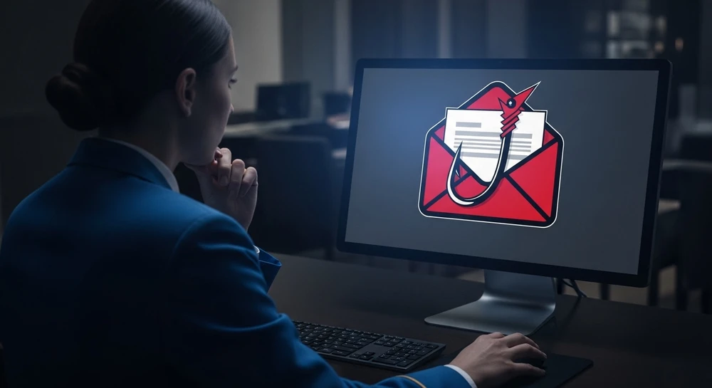 Tội phạm mạng giả mạo email thanh toán, đặt phòng để đánh lừa các cơ sở lưu trú, khách sạn. Ảnh minh họa: AI