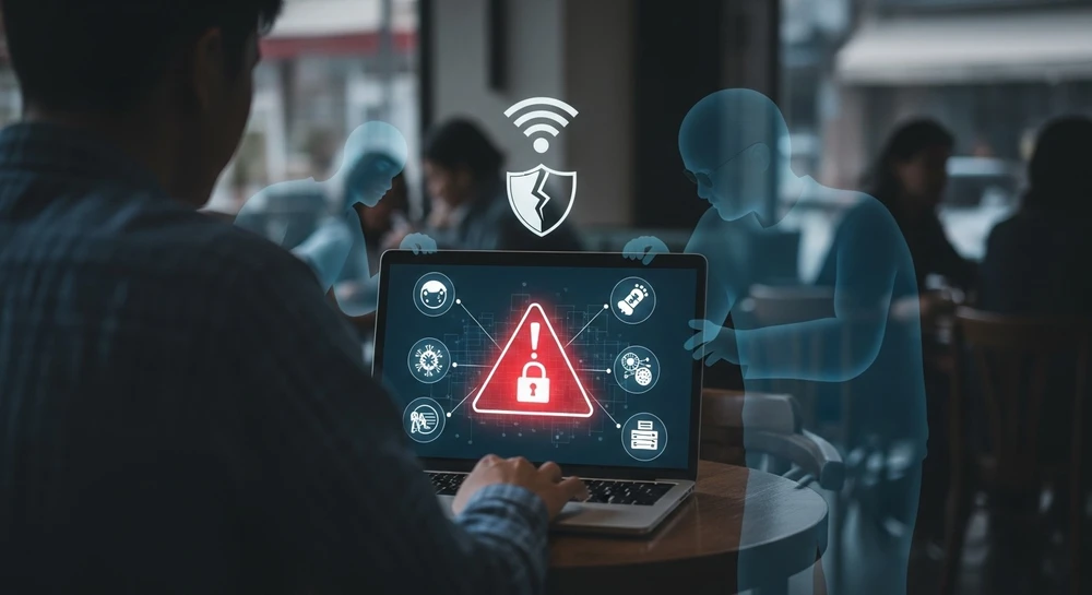 Cẩn trọng khi sử dụng WiFi công cộng.