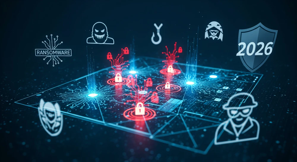 Các dịch vụ hạ tầng trọng yếu quan trọng sẽ trở thành mục tiêu tấn công mạng trong năm 2026. Ảnh minh họa: AI