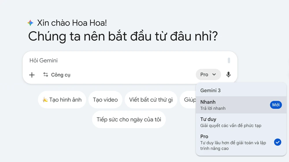 Cách sử dụng Gemini 3 Flash miễn phí. Ảnh: TIỂU MINH