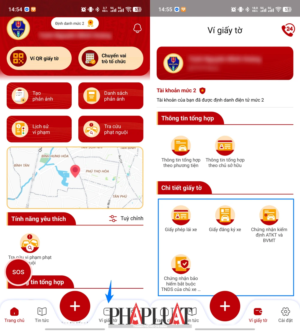 Cài đặt ứng dụng VNeTraffic trên điện thoại. Ảnh: MINH HOÀNG