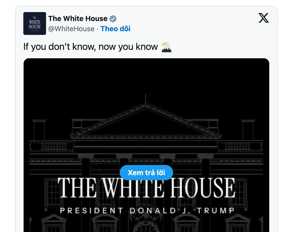 Tin công nghệ 6-1: Mạng xã hội xôn xao trước phong cách đăng tải mới của tài khoản X Nhà Trắng.