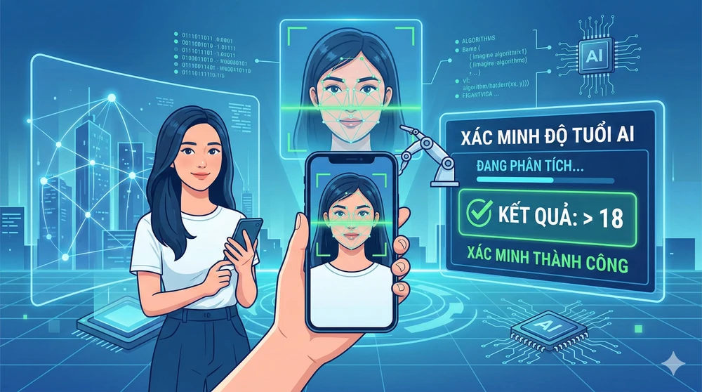 Các ứng dụng trí tuệ nhân tạo trên App Store có thể bị xóa nếu không xác minh độ tuổi. Ảnh minh họa: AI