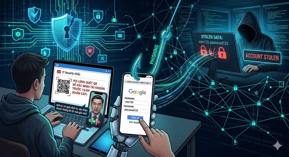 Người dùng không nên đăng nhập tài khoản trong các liên kết lạ. Ảnh minh họa