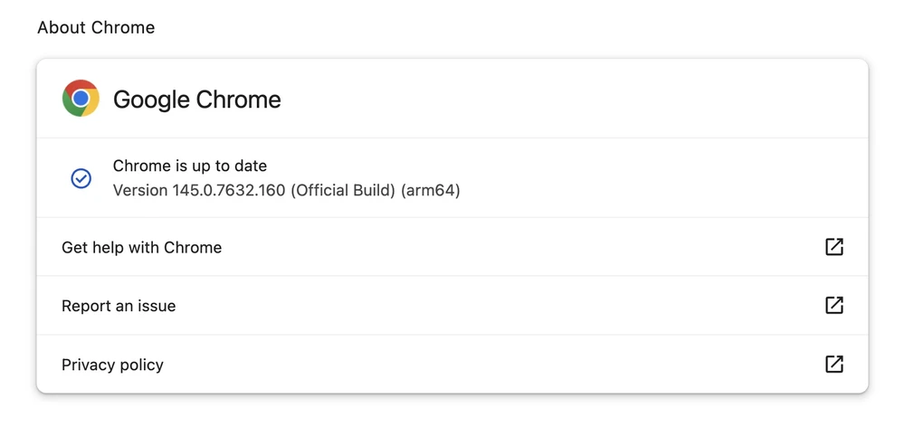 Cập nhật trình duyệt Google Chrome lên phiên bản mới nhất. Ảnh: TIỂU MINH