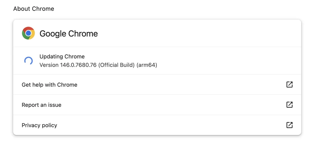 Người dùng nên cập nhật trình duyệt Chrome càng sớm càng tốt. Ảnh: TIỂU MINH