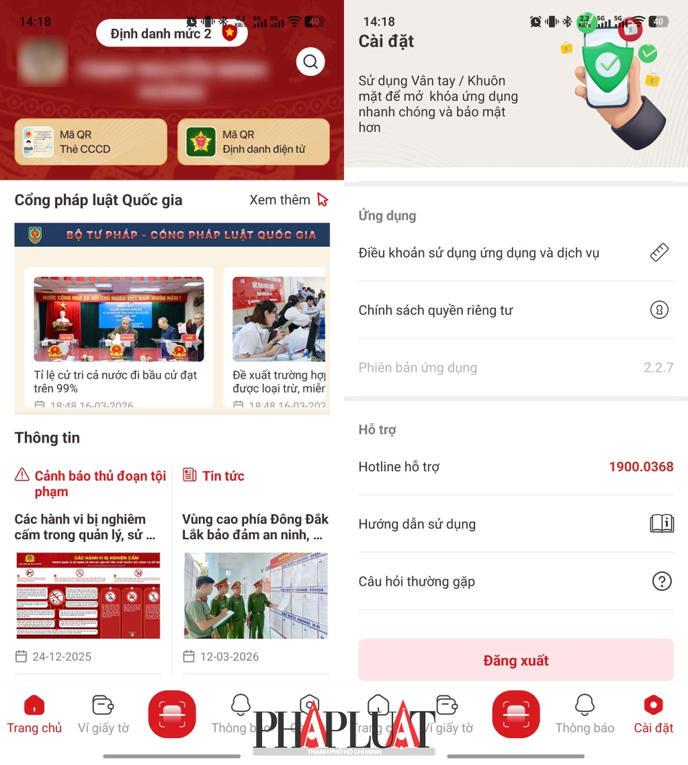 Người dân có thể dễ dàng theo dõi các thông tin chính thống về bầu cử ngay trên ứng dụng. Ảnh: TIỂU MINH