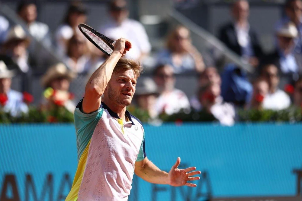 Goffin tiếc nuối cơ hội đánh bại đối thủ người Tây Ban Nha. ẢNH: GETTY