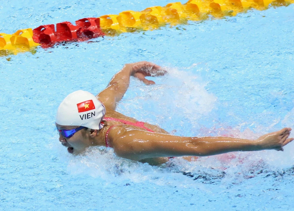 Kình ngư Ánh Viên hiện đang là VĐV đoạt nhiều HCV SEA Games nhất của TTVN với 25 chức vô địch. ẢNH: MQ