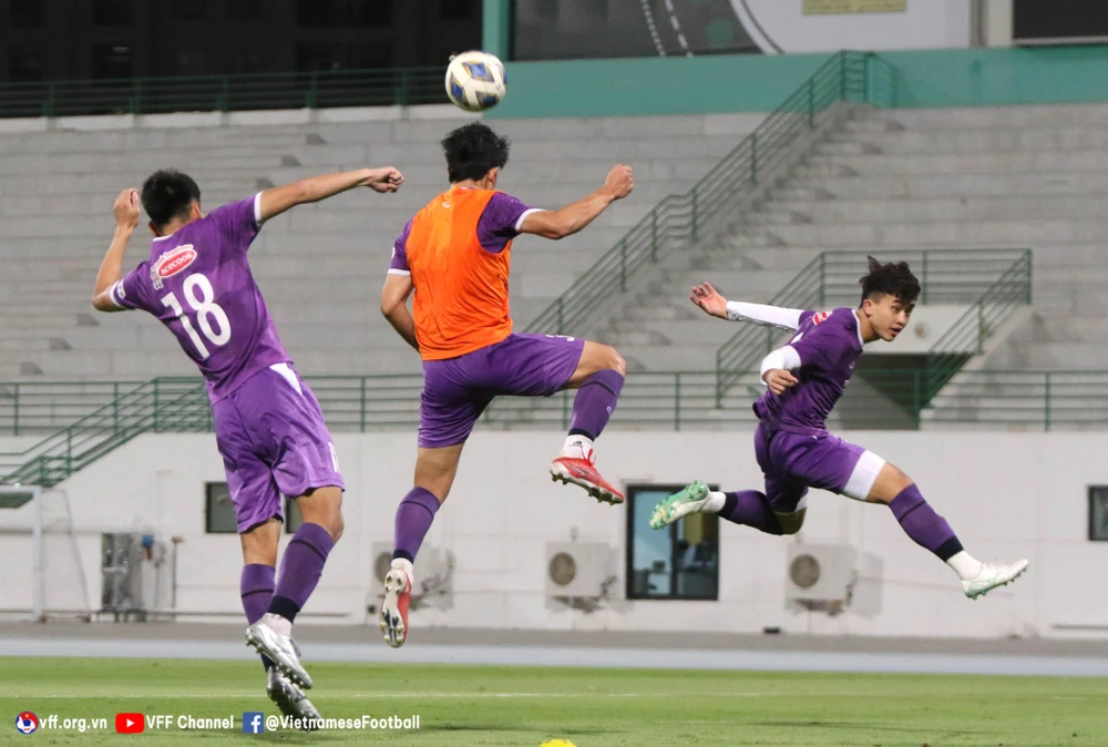 U-23 Việt Nam dưới thời tân HLV Gong Oh-kyun thiên về lối đá tấn công. Ảnh: VFF