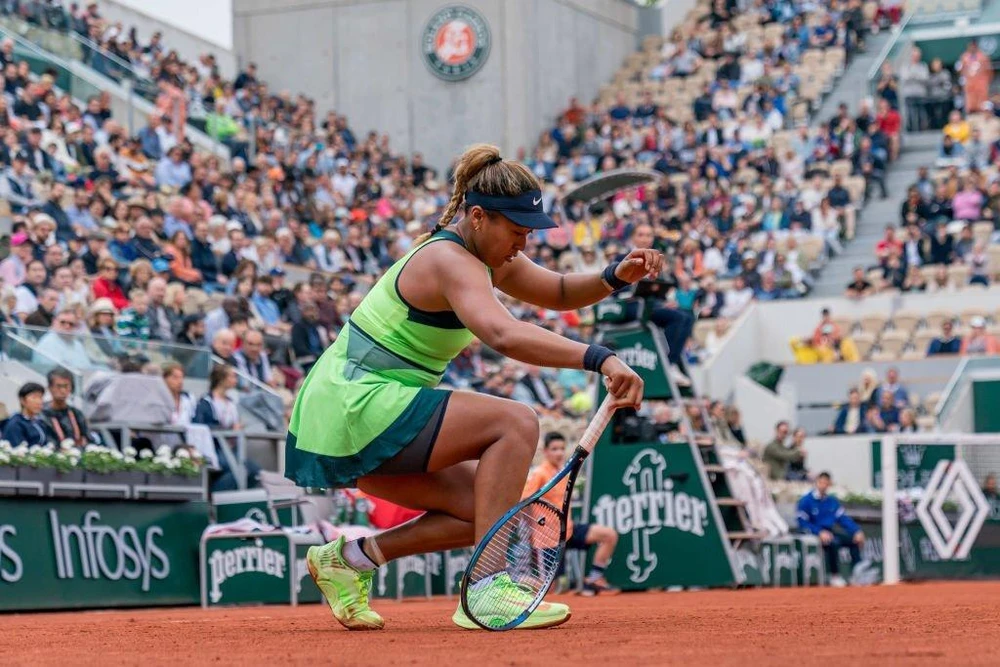 Naomi Osaka gác vợt ngay tại vòng 1 Grand Slam Pháp mở rộng. Ảnh: GETTY