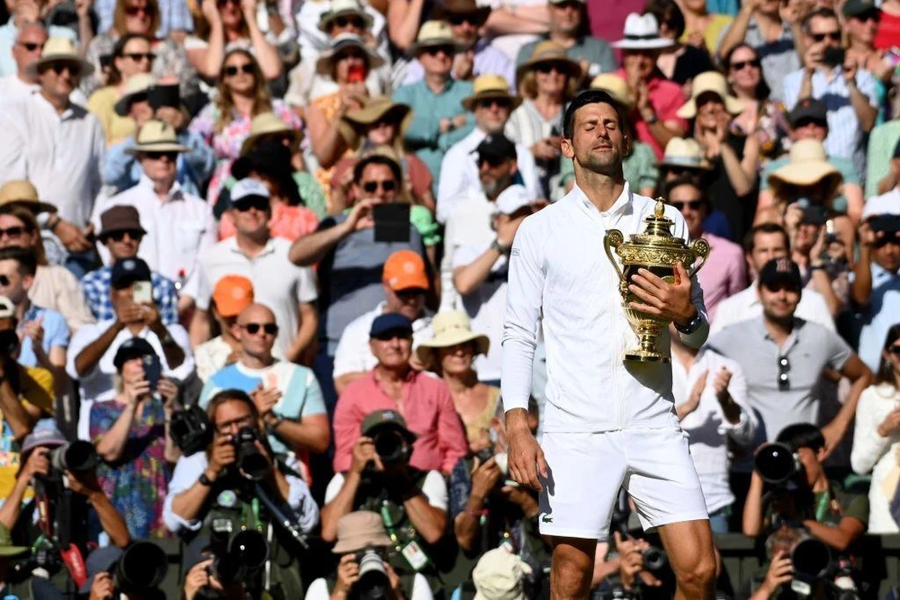 Djokovic nhiều khả năng vắng mặt tại Master 1000 ở Canado do không tiêm phòng COVID-19. Ảnh: GETTY