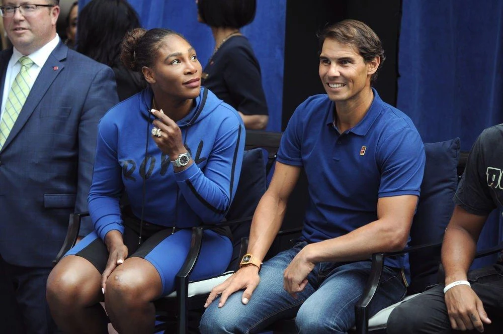 Nadal dành lời khen tặng huyền thoại Serena Williams. Ảnh: GETTY