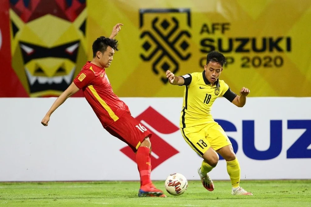 Malaysia (trang phục vàng) nhận 7 trận thua gần nhất trước đội tuyển Việt Nam. Ảnh: GETTY