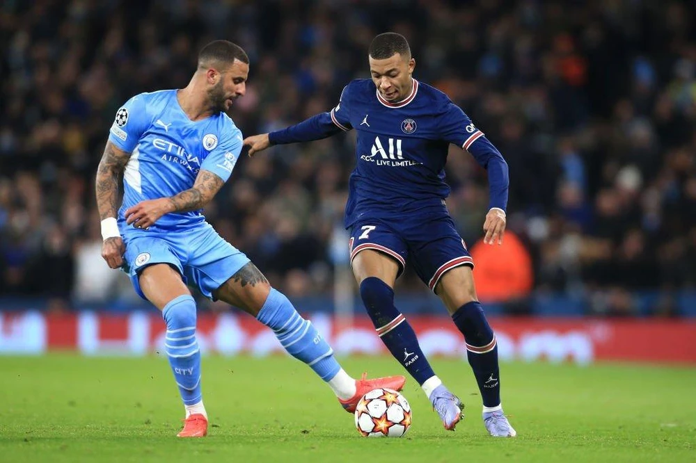 Hậu vệ Kyle Walker từng vô hiệu hóa thành công Mbappe ở cấp CLB. Ảnh: GETTY