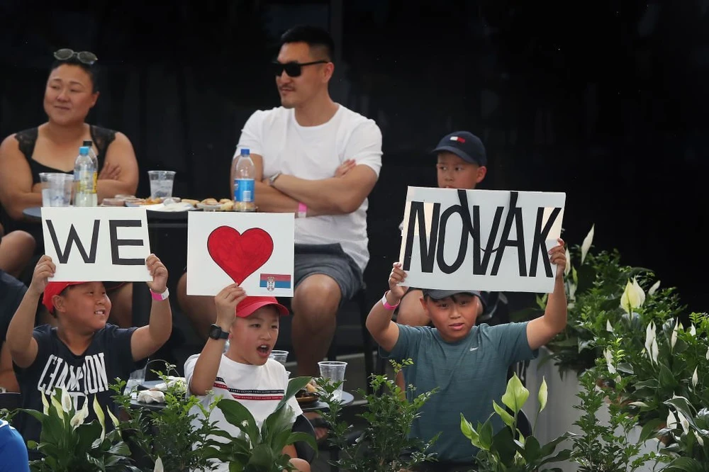 Khán giả tại Úc vui mừng với sự trở lại của tay vợt người Serbia. Ảnh: GETTY