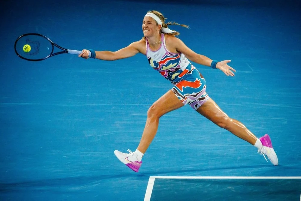 Tay vợt nữ Victor Azarenka vào bán kết Úc mở rộng sau 10 năm. Ảnh: GETTY