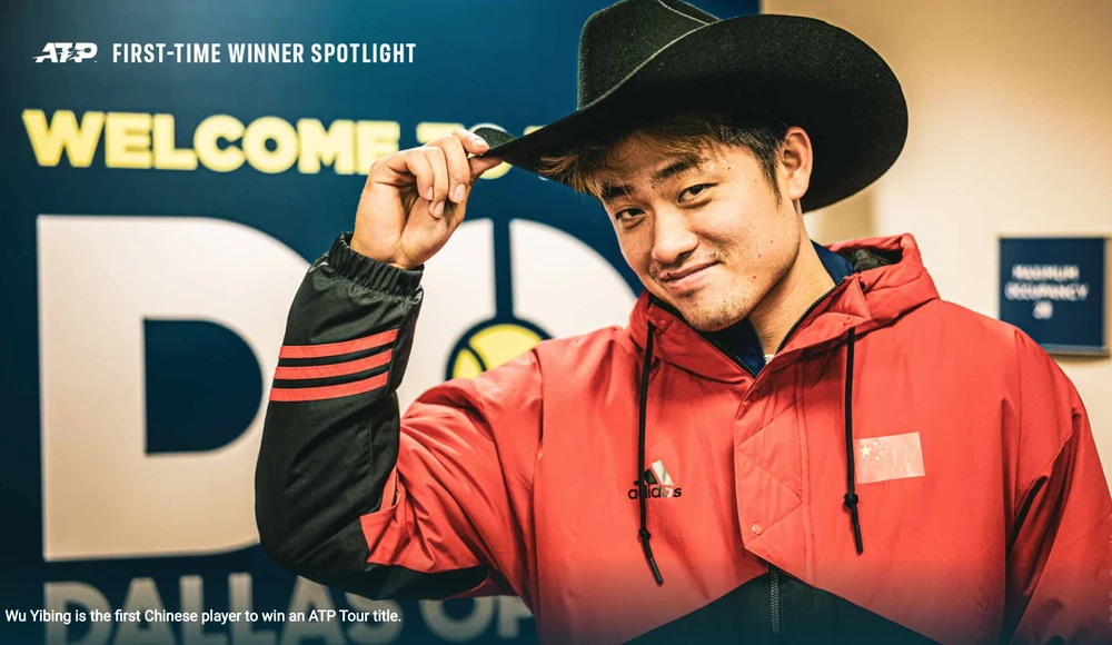 ATP vinh danh Wu Yibing với chức vô địch Dallas Open. Ảnh: ATP