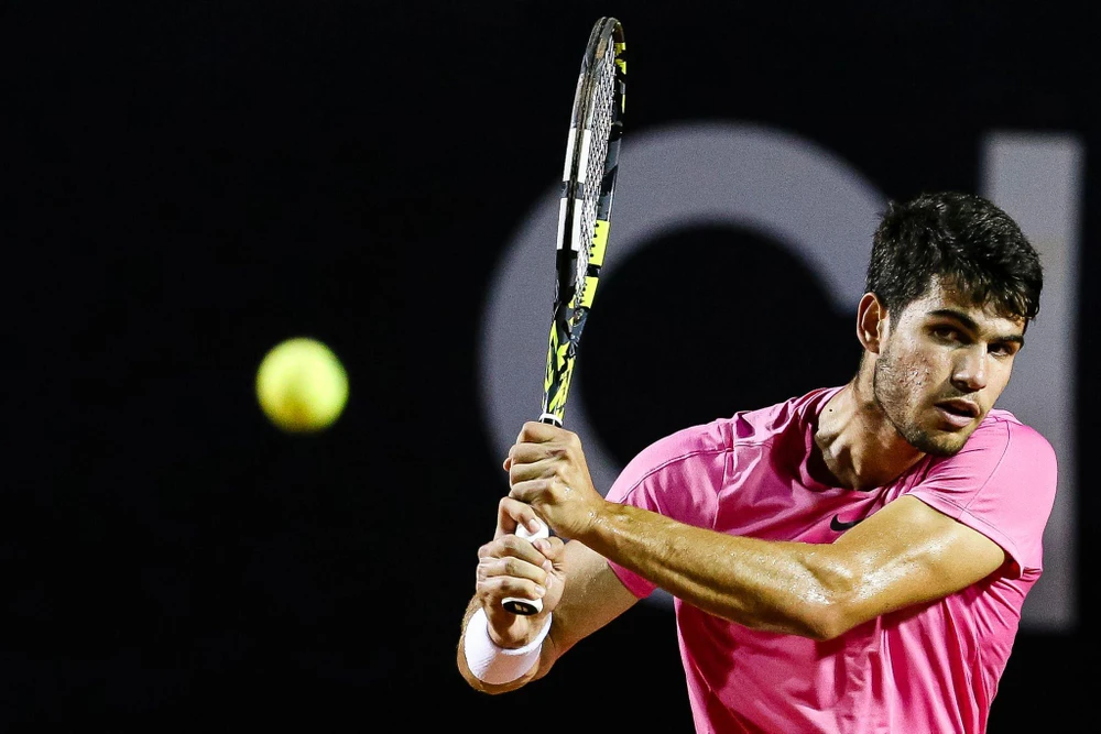 Tay vợt số 2 thế giới, Alcaraz được đánh giá cao hơn Norrie trên mặt sân đất nện. Ảnh: GETTY