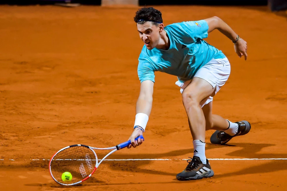 Dominic Thiem chật vật trở lại sân đấu sau chấn thương. Ảnh: GETTY