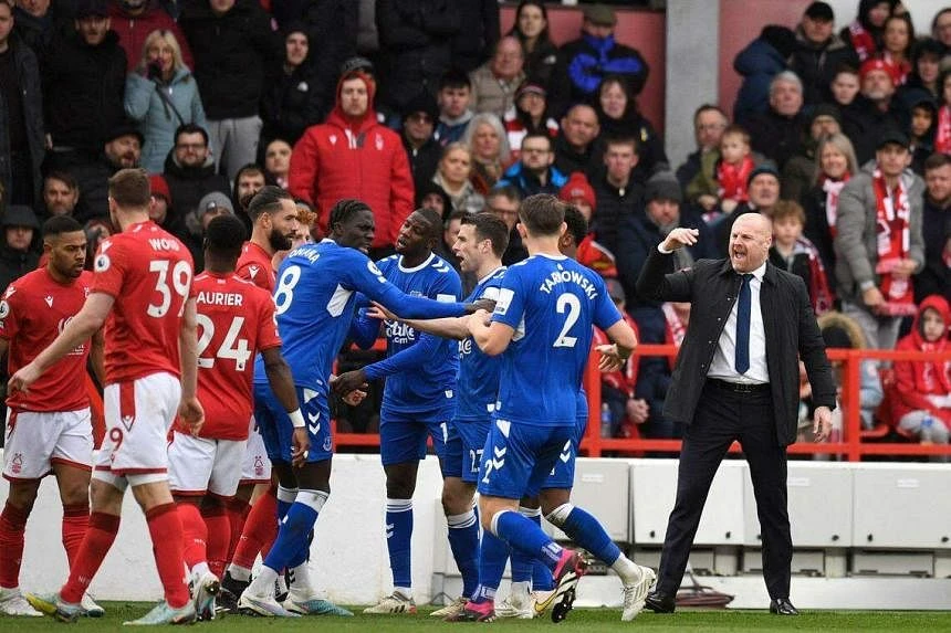 Everton đang có chuỗi 3 trận bất bại dưới thời huấn luyện viên Sean Dyche. Ảnh: AFP