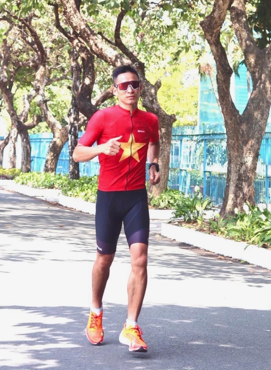 Nhà vô địch SEA Games 32 Phạm Tiến Sản. Ảnh: FBVN