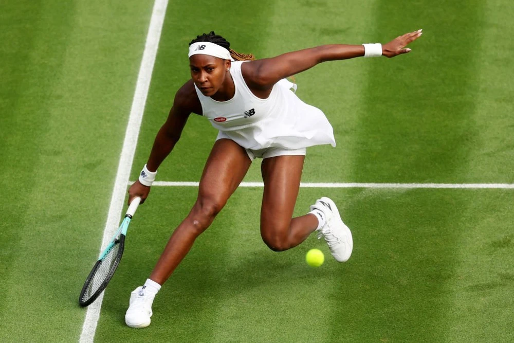 Hạt giống số 7 Coco Gauff sớm gác vợt ngay tại vòng 1. Ảnh: GETTY