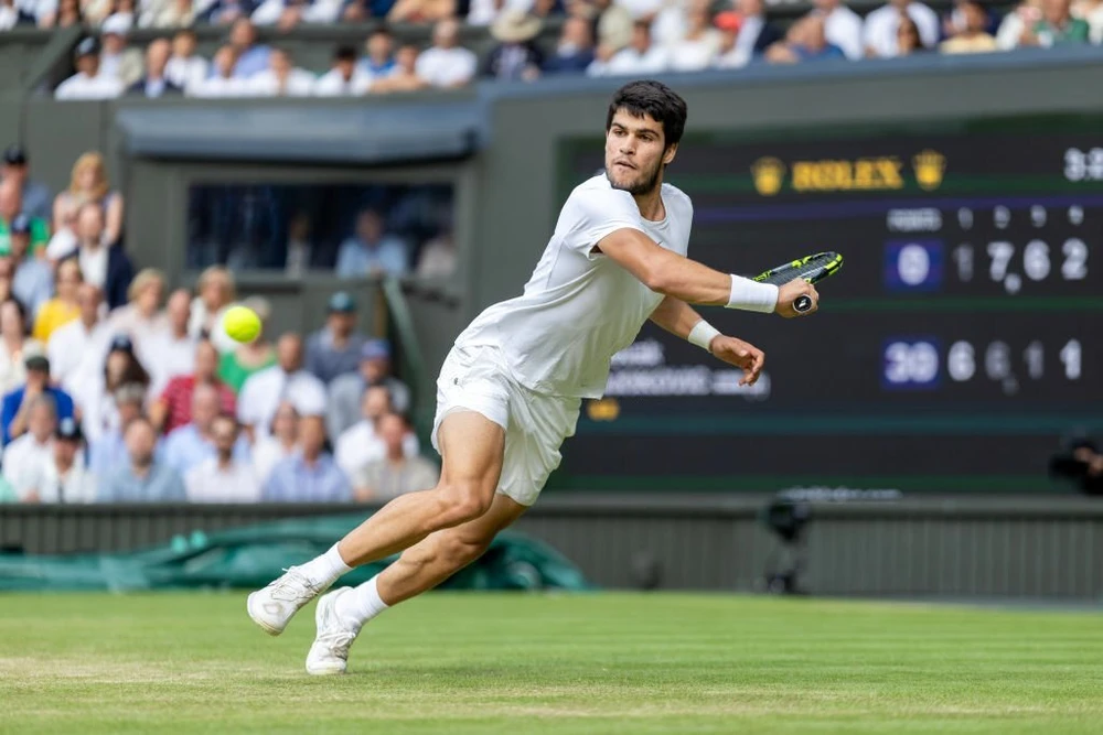 Vị trí số 1 thế giới của Alcaraz được bảo toàn sau chức vô địch Wimbledon. Ảnh: GETTY