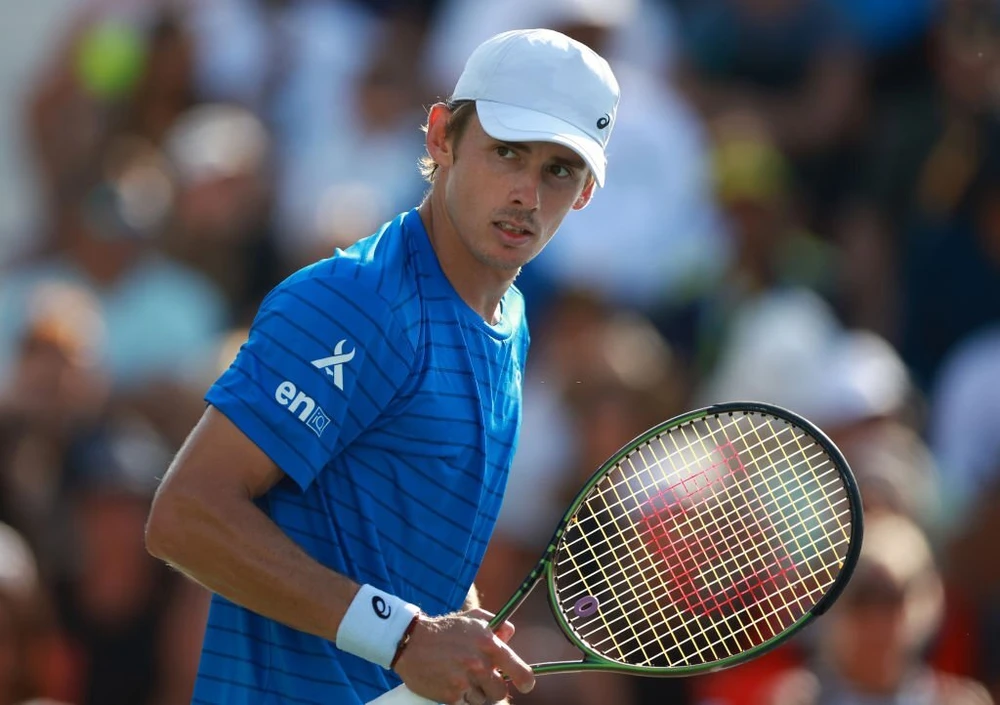 Alex De Minaur lần đầu vào tứ kết Masters 1000. Ảnh: GETTY