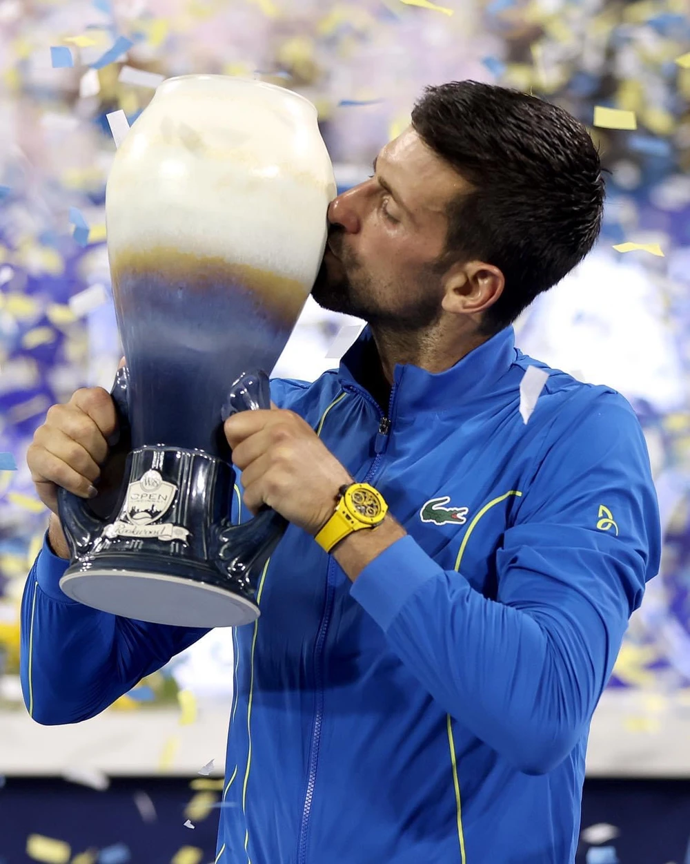Djokovic nâng cao danh hiệu Masters 1000 thứ 39 trong sự nghiệp. Ảnh: GETTY