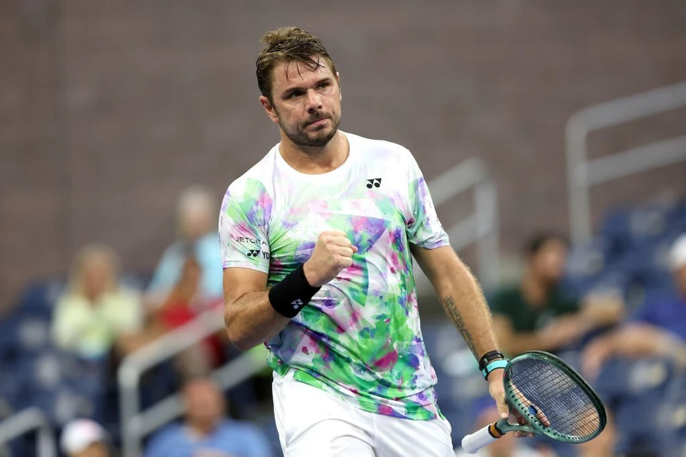 Wawrinka trở thành tay vợt nam lớn tuổi nhất thắng trận tại Grand Slam. Ảnh: GETTY