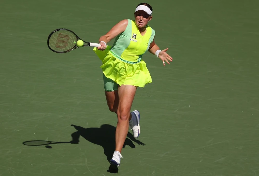 Ostapenko từng đánh bại số 1 thế giới Swiatek tại tứ kết. Ảnh: GETTY