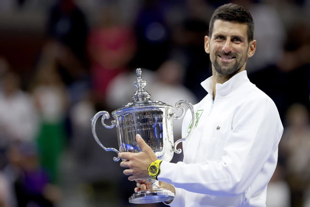 Cùng với chức vô địch Mỹ mở rộng, Djokovic trở lại ngôi số 1 thế giới. Ảnh: GETTY Cùng với chức vô địch Mỹ mở rộng, Djokovic trở lại ngôi số 1 thế giới. Ảnh: GETTY