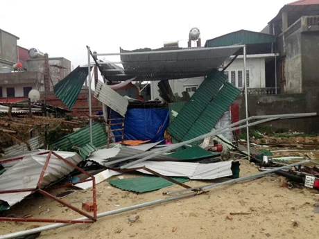 Bão Hải Yến quét qua Quảng Ninh: Gần 500 nhà bị tốc mái và sập ảnh 4
