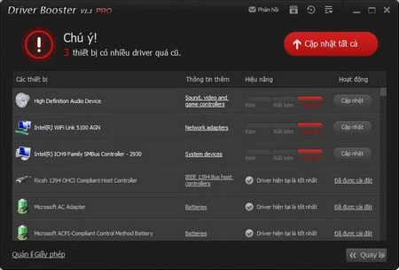 Tự động nâng cấp driver để tăng tốc máy tính với phần mềm chuyên nghiệp ảnh 5 Tự động nâng cấp driver để tăng tốc máy tính với phần mềm chuyên nghiệp ảnh 5