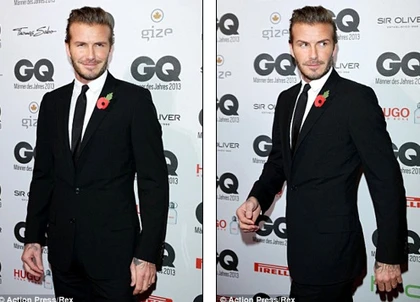 Becks bảnh bao đi nhận giải Người đàn ông của năm ảnh 2