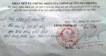 Xã không được “bôi xấu” lý lịch công dân ảnh 2