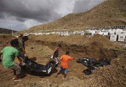 Cảnh sát nói 10.000 người chết vì bão Philippines mất chức ảnh 1