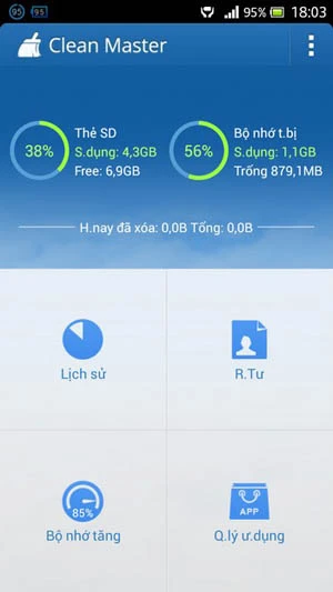 Ứng dụng hàng đầu giúp tối ưu và cải thiện hiệu suất thiết bị chạy Android ảnh 1 Ứng dụng hàng đầu giúp tối ưu và cải thiện hiệu suất thiết bị chạy Android ảnh 1