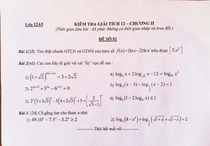 Đề Toán ‘cực dị’ khiến dân mạng bật cười ảnh 1